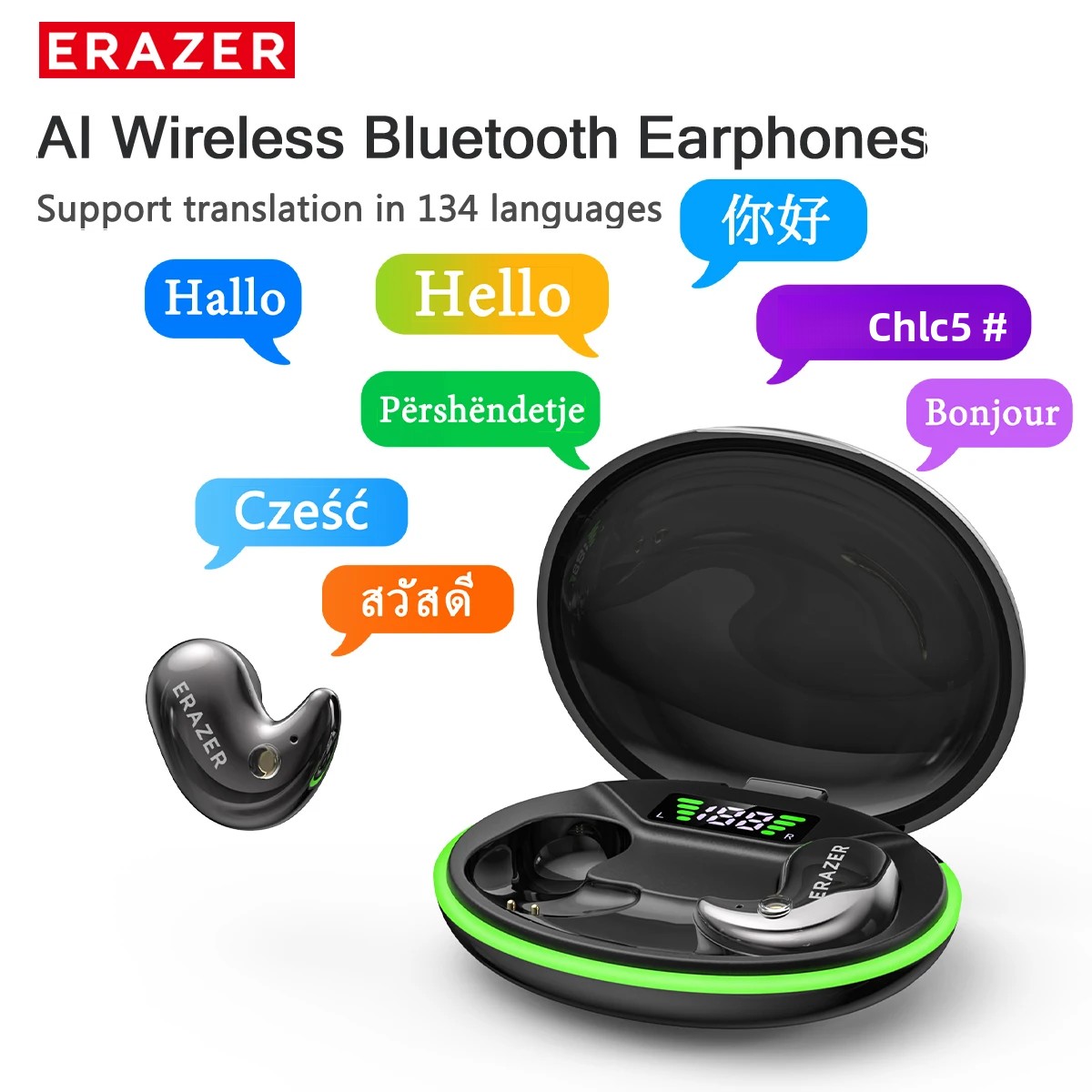 Wired Earphone Mic - Fones de Ouvido Bluetooth Intra-auriculares EARZER
