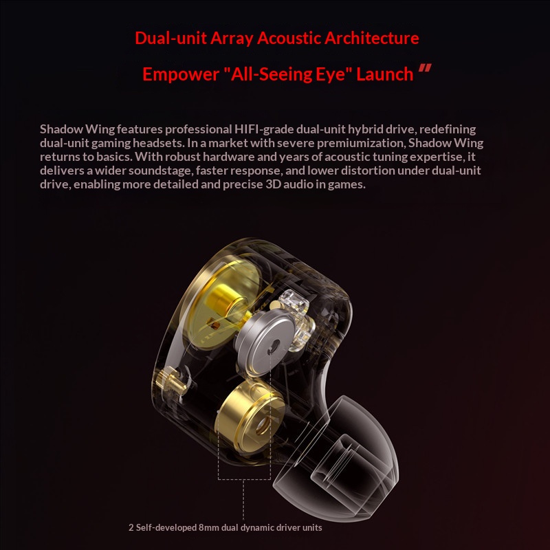 Fone de Ouvido KZ Shadow Wing  - Wired Earphone Mic avaliação e preço