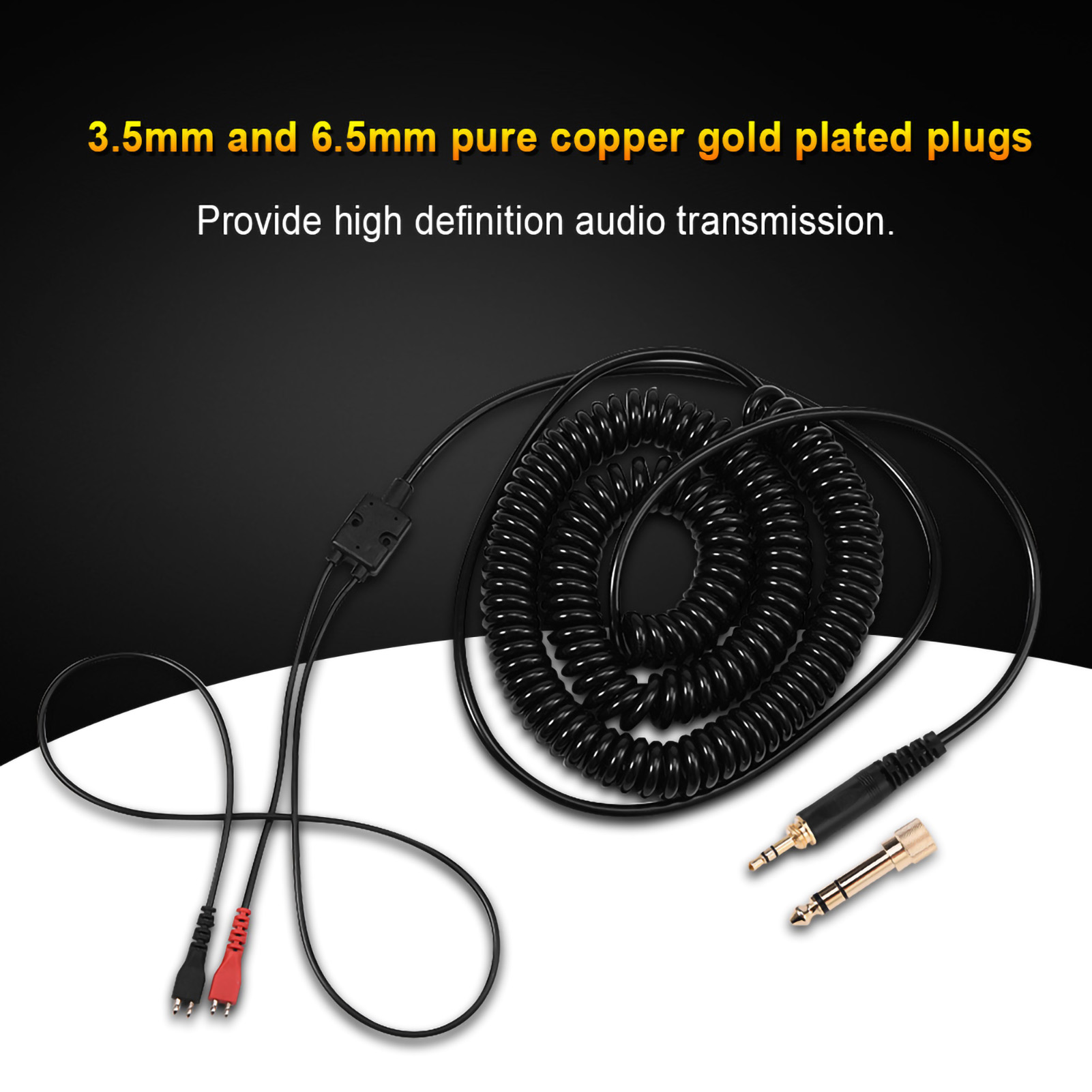 Cabo de bobina de mola de subs - Sennheiser Headphone Hd 25 avaliação e preço