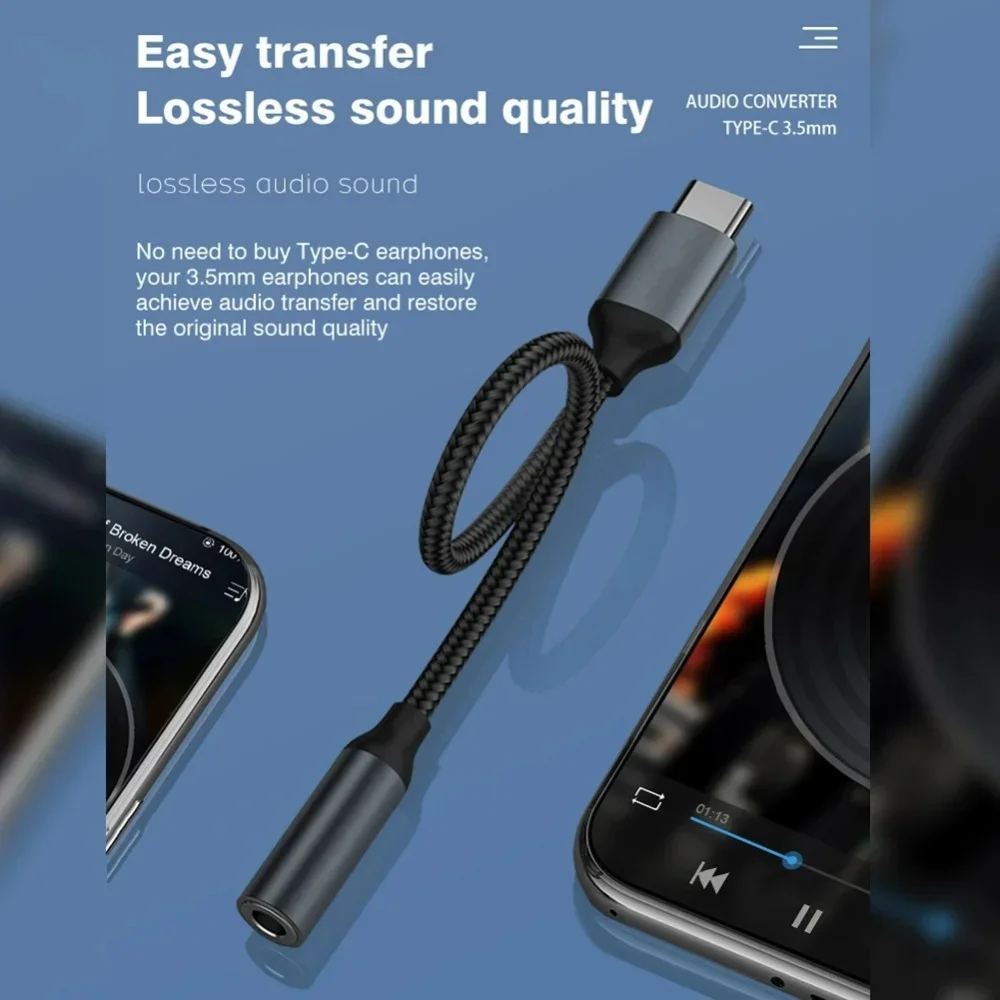 Adaptador de Áudio USB C 3.5mm - Audiophile Headphone Wired avaliação e preço
